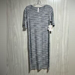 LuLaRoe NWT Striped Ribbed Julia Dress Size Small